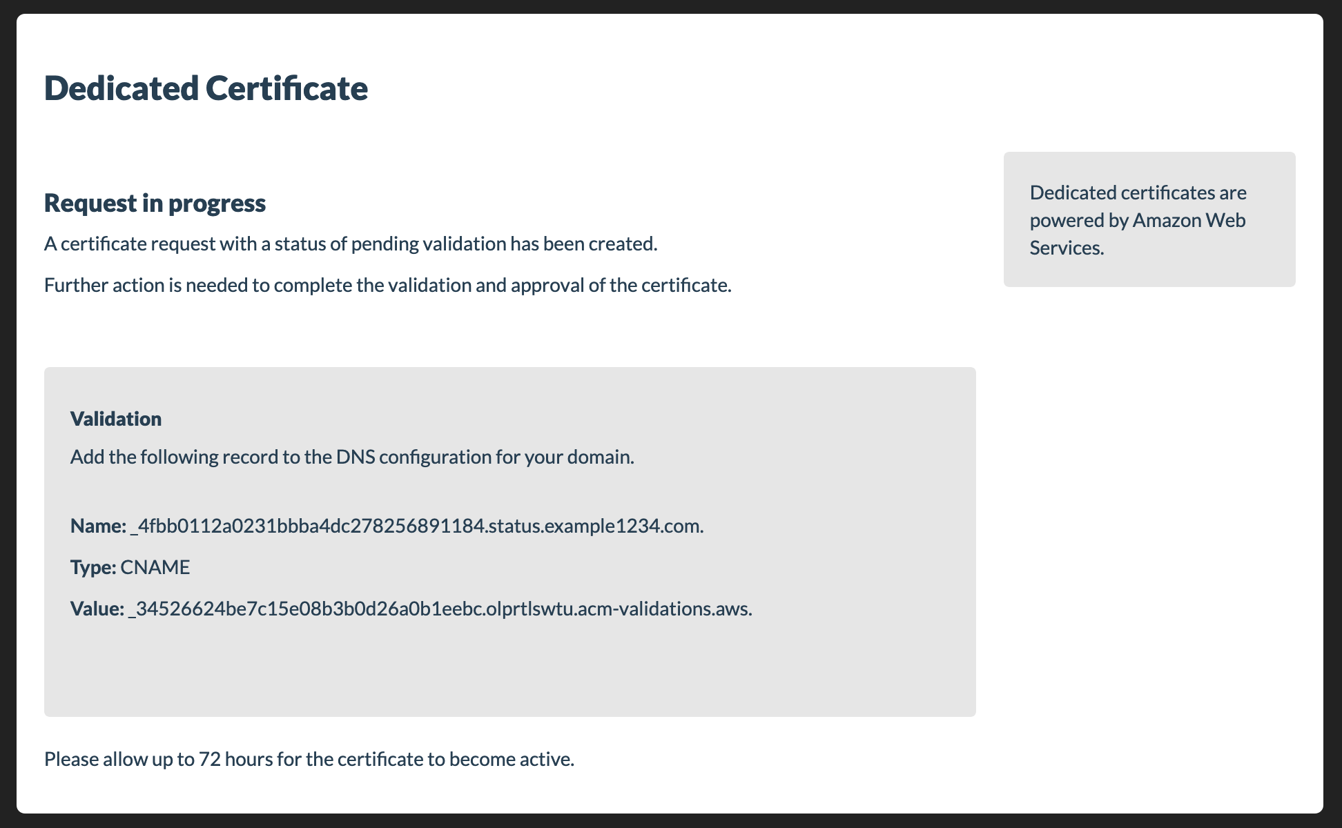 get size of certificate with openssl tool