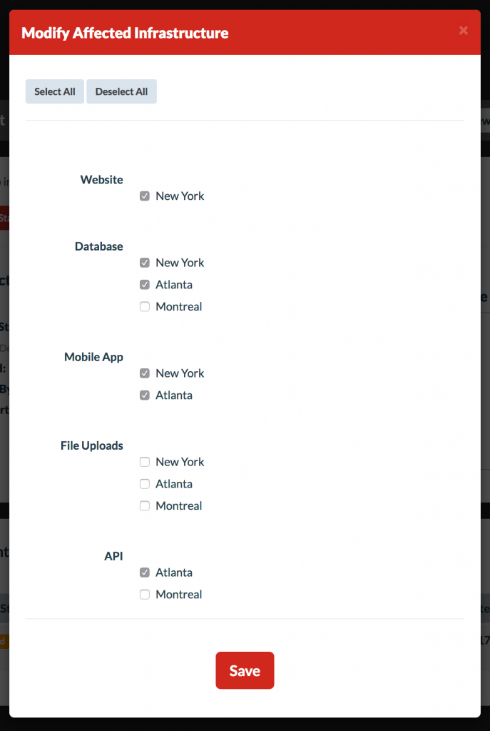 Add or Remove Infrastructure | Status.io Knowledge Base